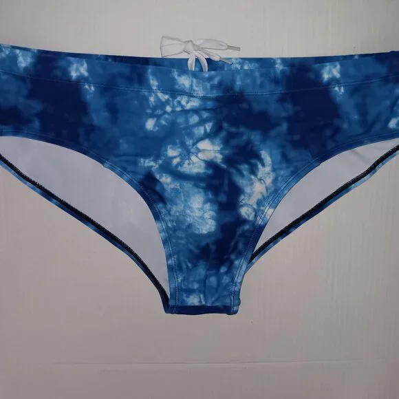 MEN'S TIE-DYE PRINT SWIM BRIEFS/TRUNKS - Picture 1 of 10